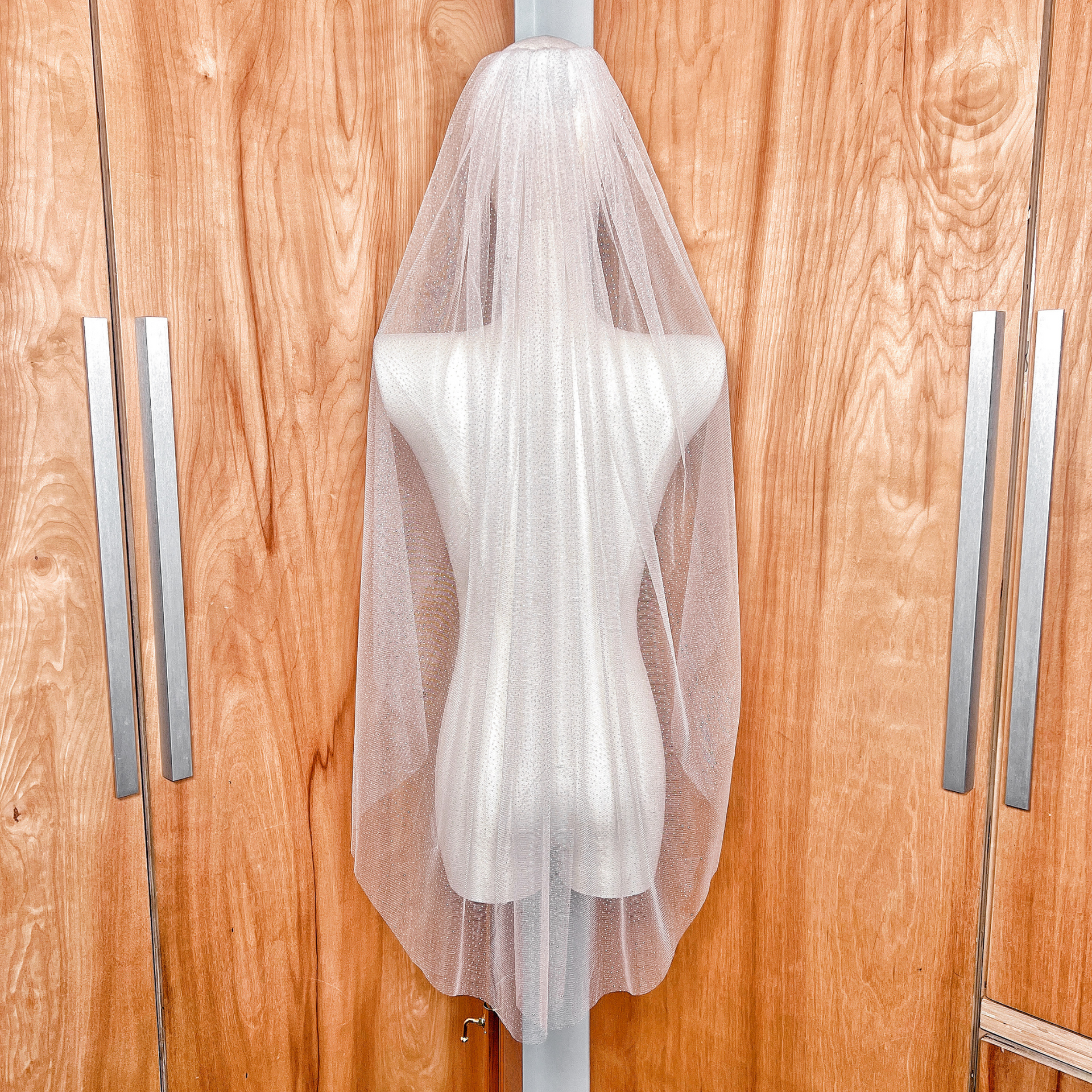 ADELAIDE | Fingertip Veil with Sparkles