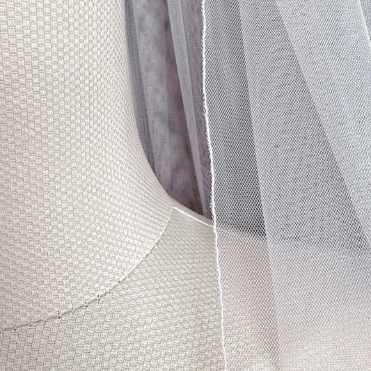 Simple Cathedral or Chapel Length Veil with Pencil Edge - ASTRA