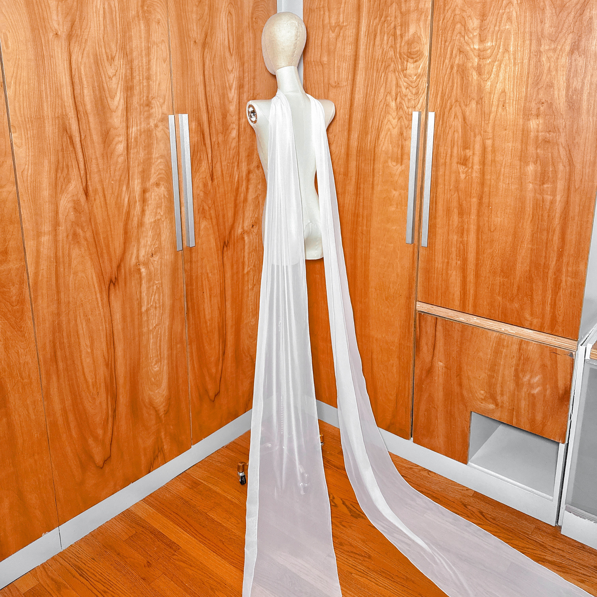 FLAME | Chiffon Neck Scarf Personalized | Forever begins today | With Wedding Date