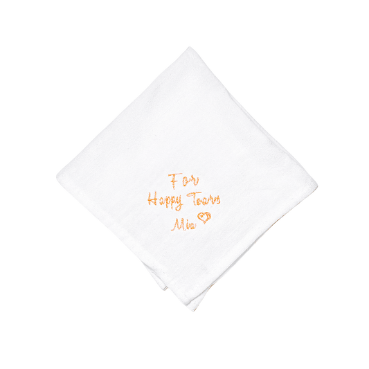 CUSTOM EMBROIDERED HANDKERCHIEF | For Happy Tears