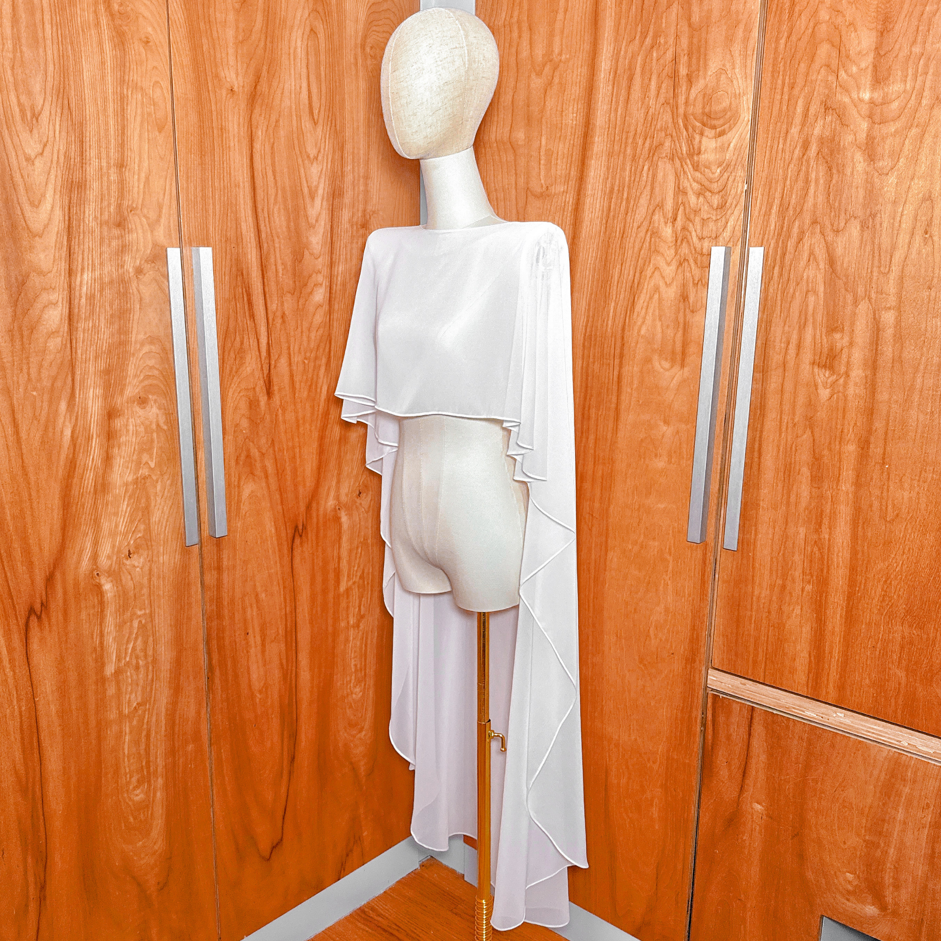 HONORA | Short Chiffon Bridal Cape