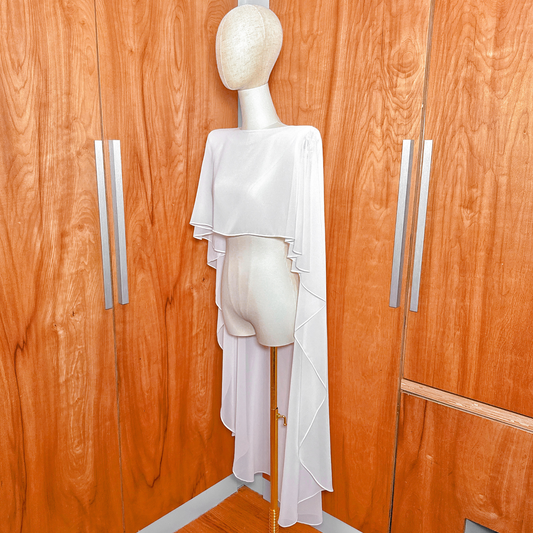 HONORA | Short Chiffon Bridal Cape