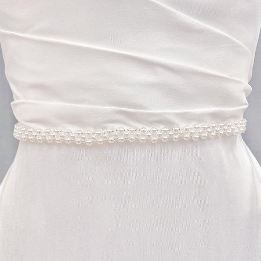 Simple Pearl Belt - FREYA