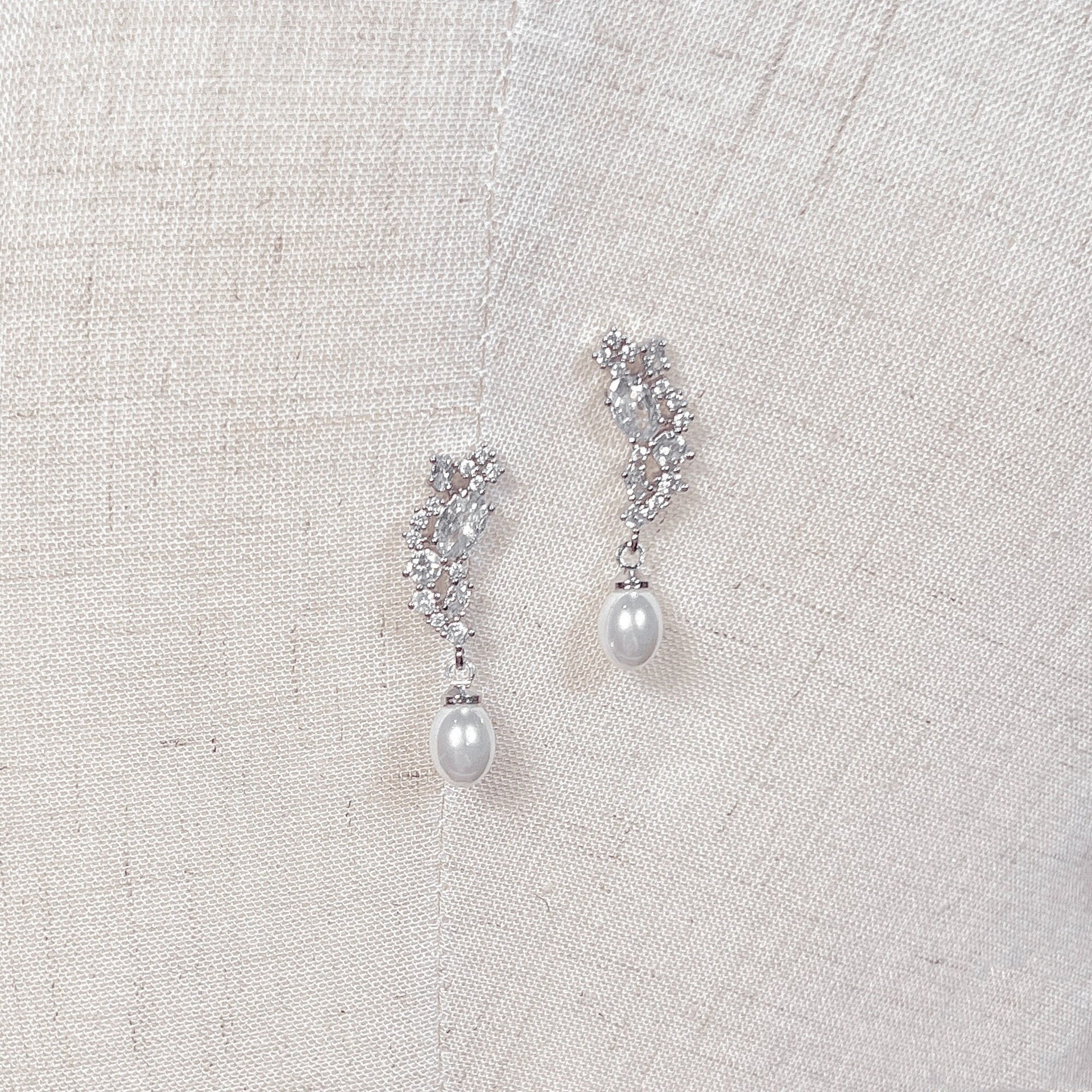Pearl Bridal Earrings Drop