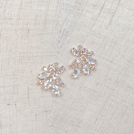 Crystal Bridal Studs - LAMARIA