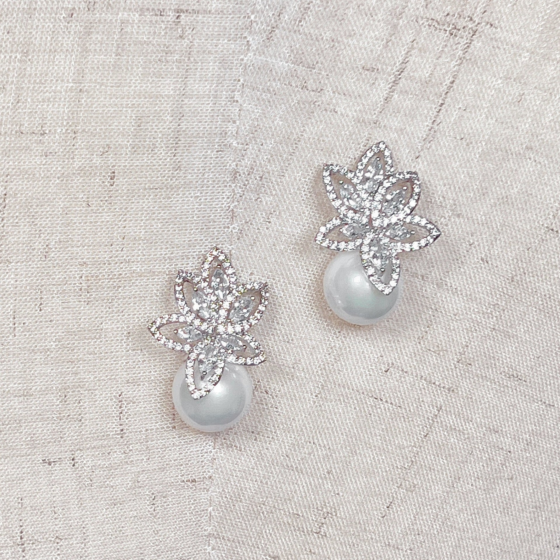 Large Pearl Drop Earrings