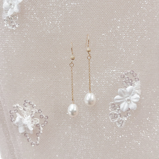 Long Pearl Earrings - PERSEPHONIE