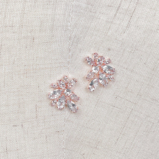 Crystal Bridal Studs - LAMARIA