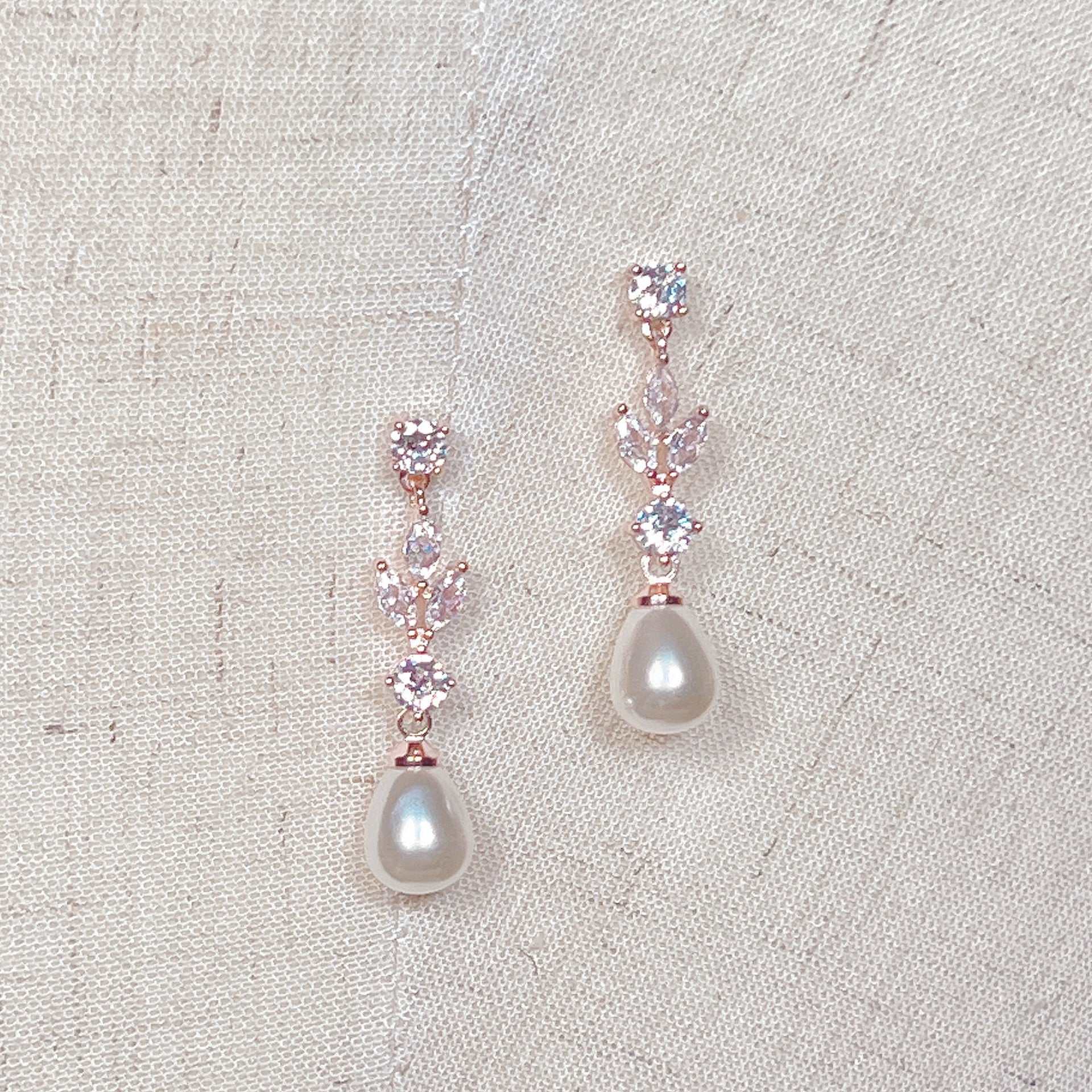 Simple Pearl Drop Earrings