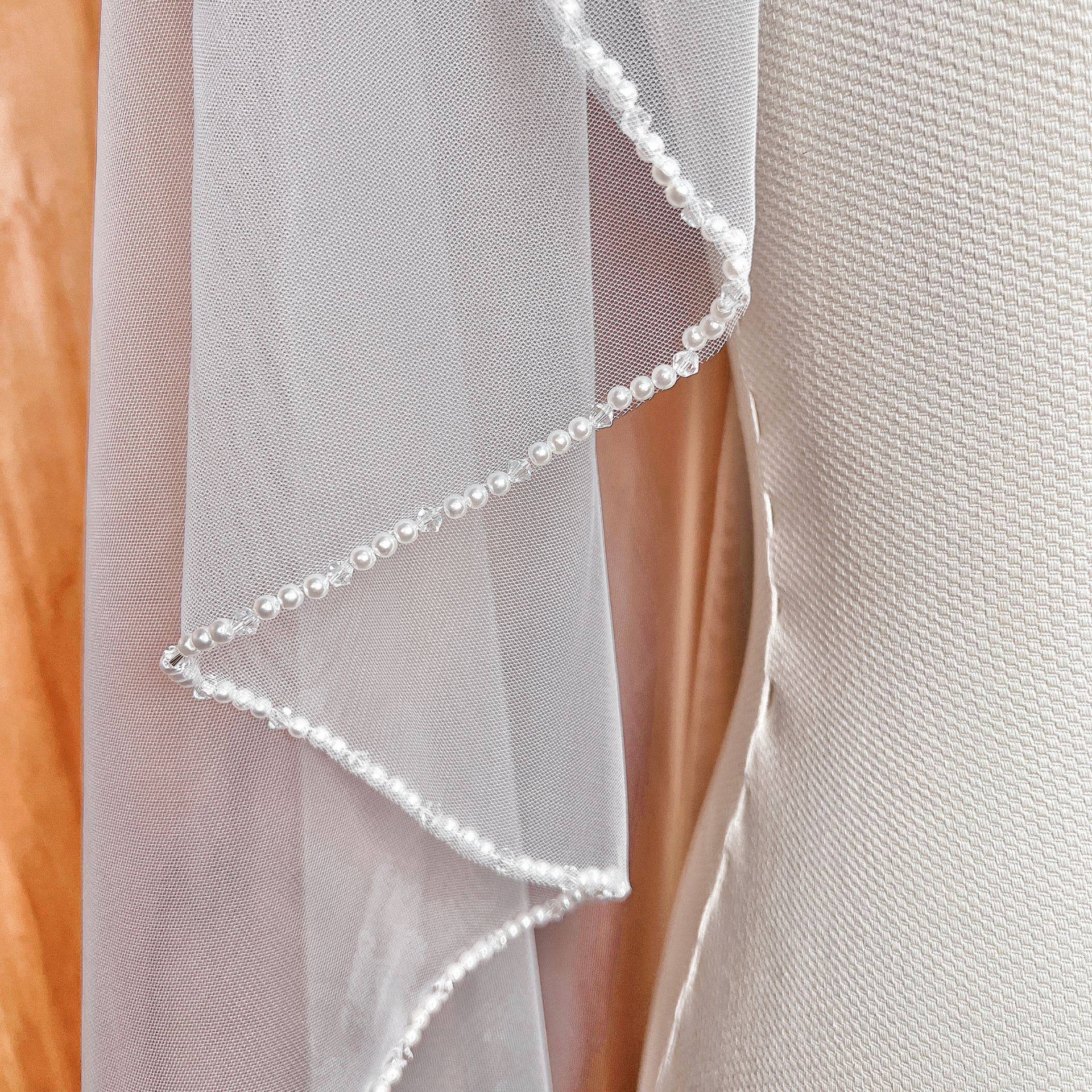 AVIANNA | Pearl Trim Veil