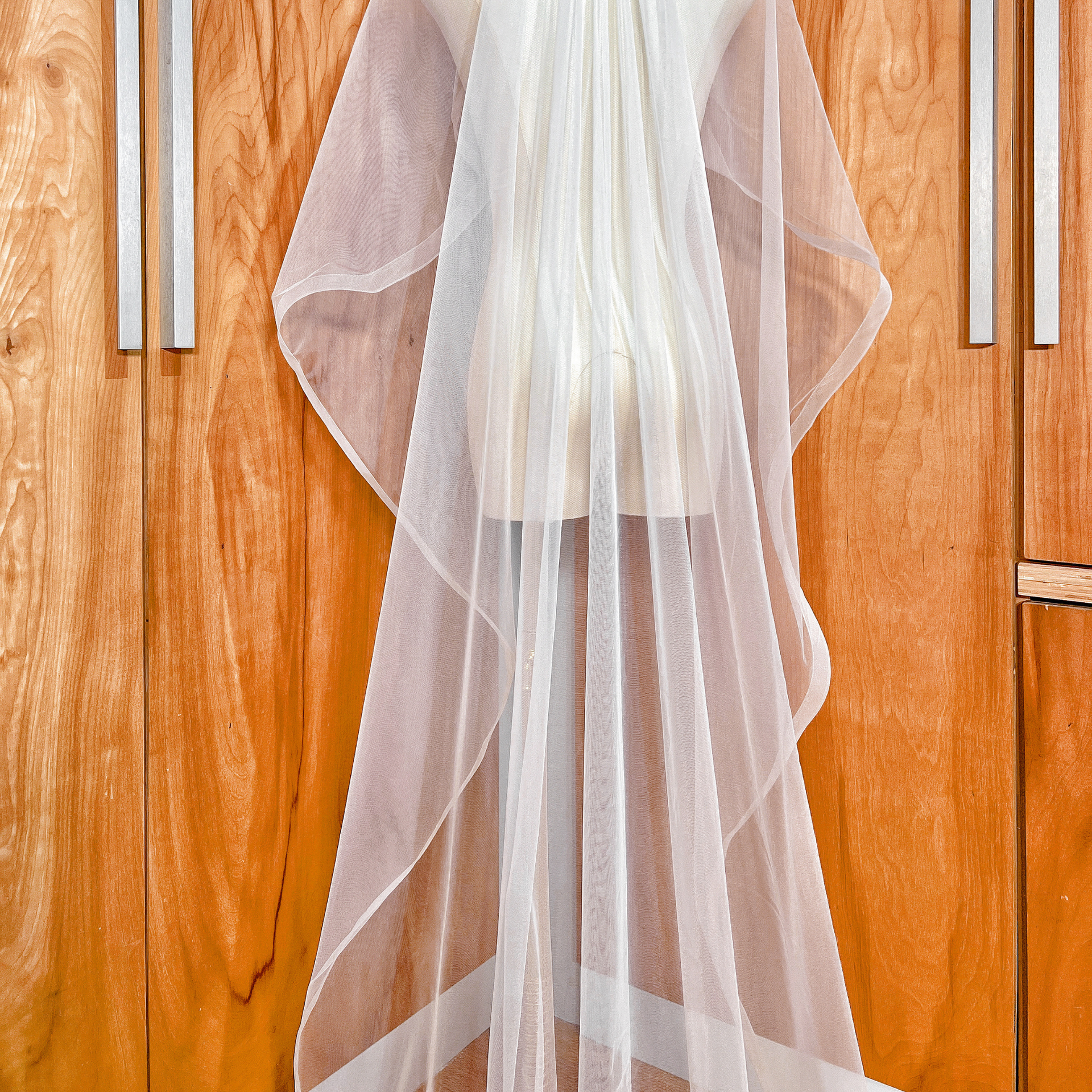 CHARLOTTE | Veil with Horsehair Trim