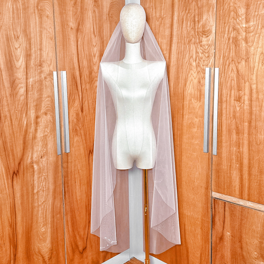 Custom Veil with Names and Wedding Date | Embroidered Veil