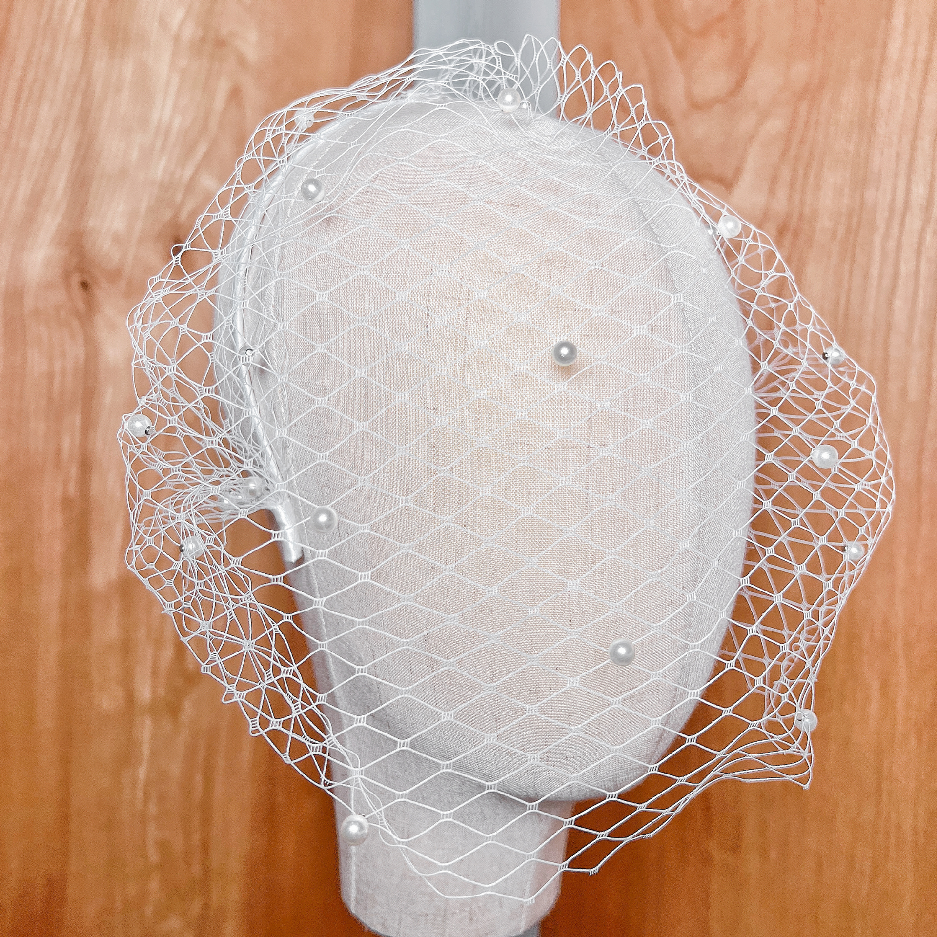 DEVONNE | Pearl Birdcage Veil