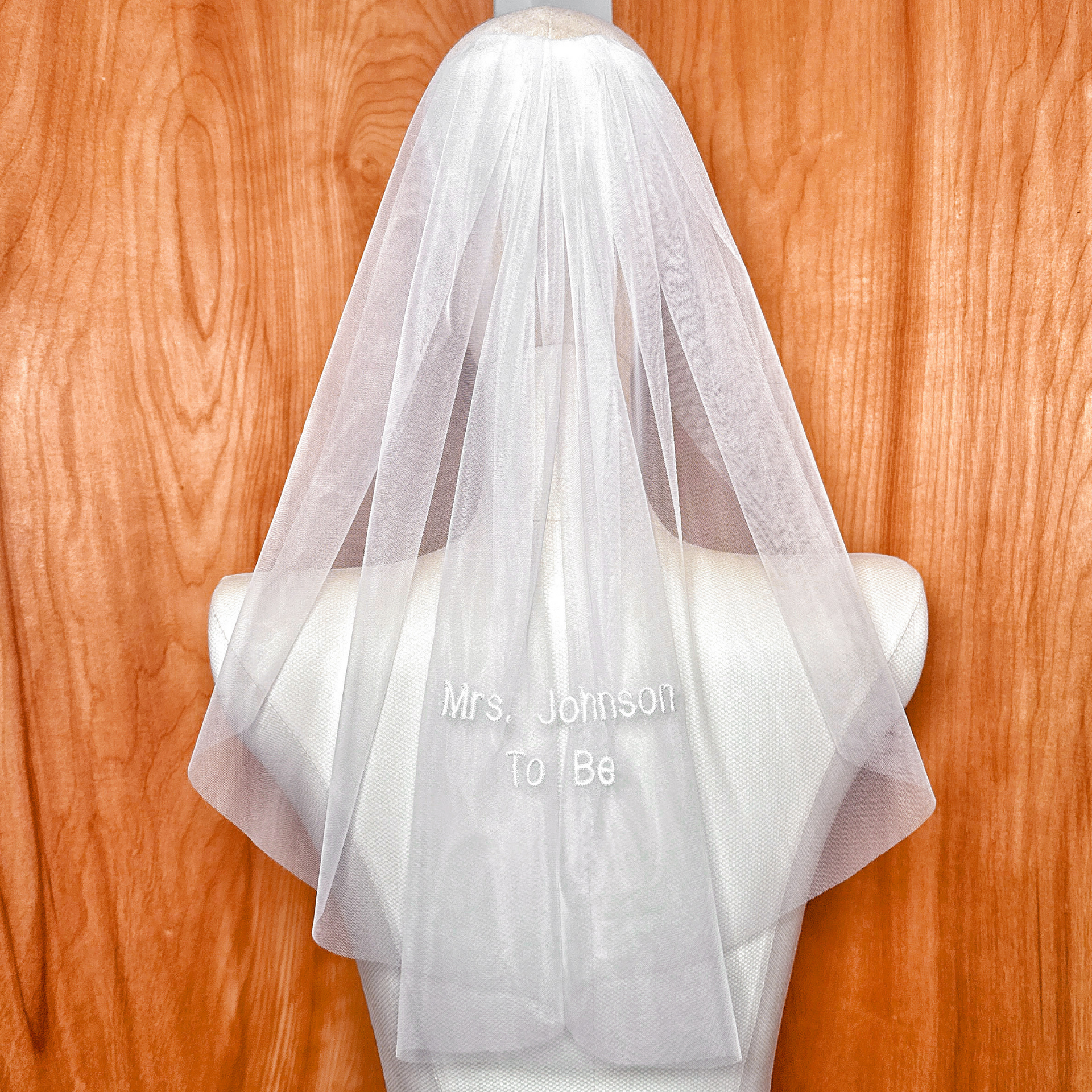 MARGO | Personalised Embroidered Veil