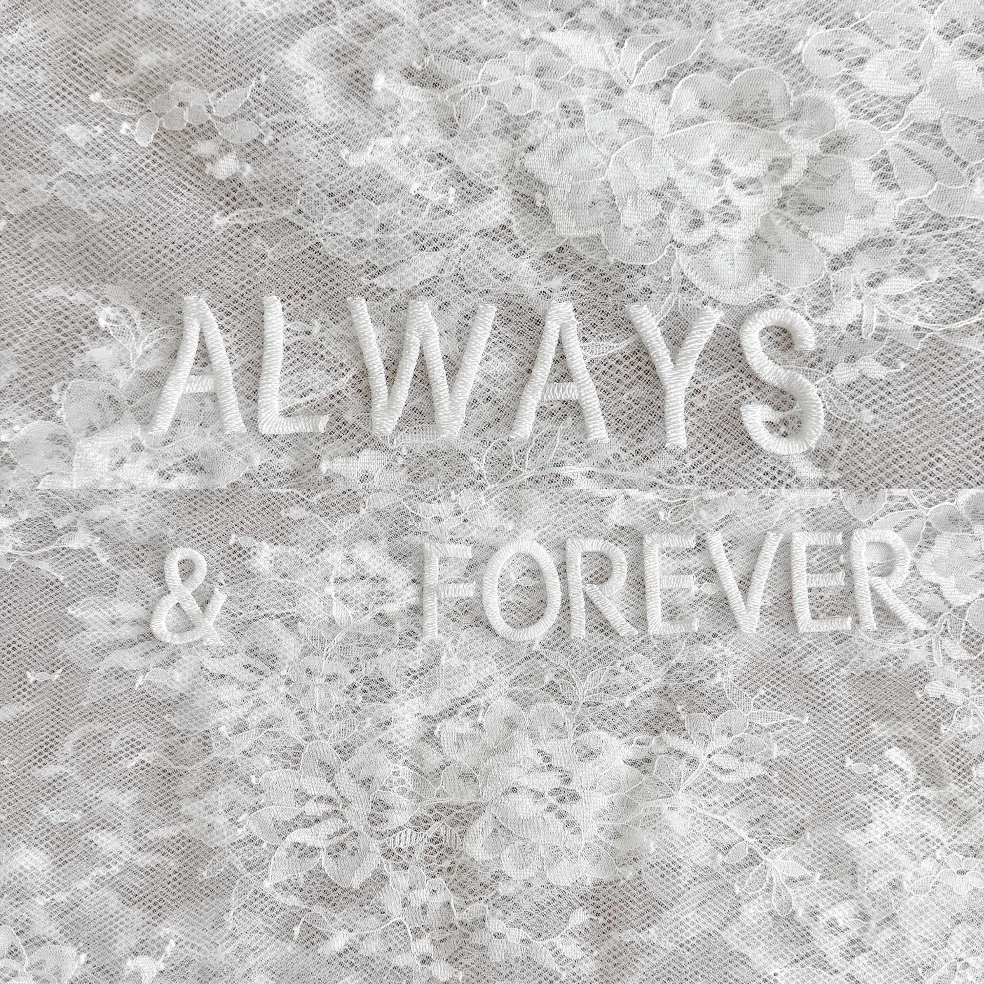 PERSONALIZED VEIL EMBROIDERY ADD-ON | Always & Forever