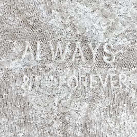 PERSONALIZED VEIL EMBROIDERY ADD-ON | Always & Forever