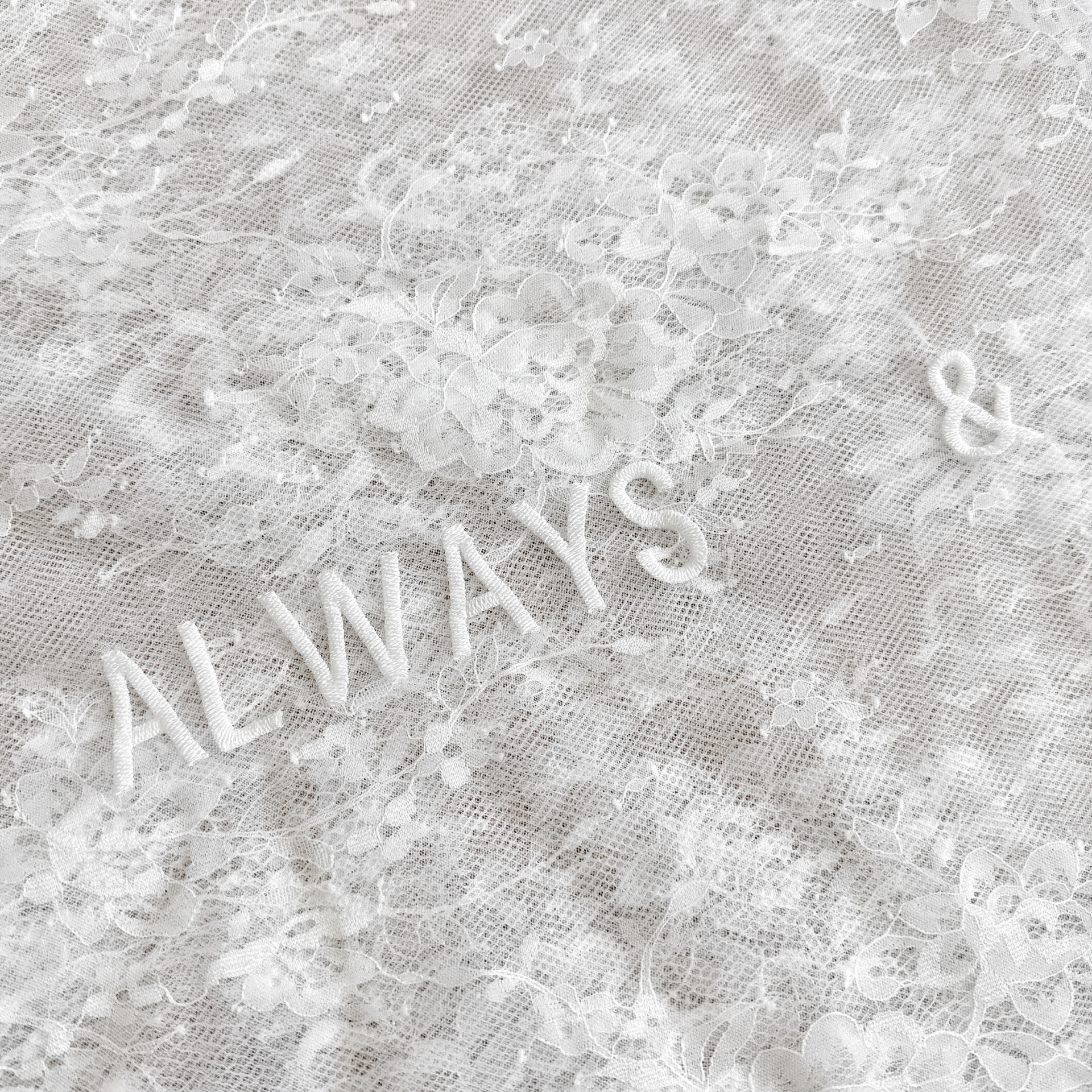 PERSONALIZED VEIL EMBROIDERY ADD-ON | Always & Forever
