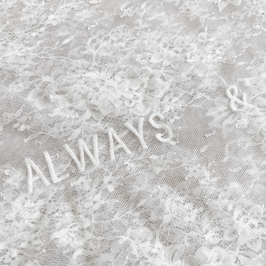 PERSONALIZED VEIL EMBROIDERY ADD-ON | Always & Forever