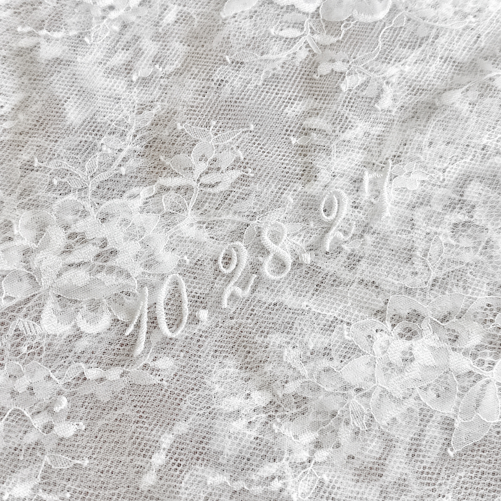 PERSONALIZED VEIL EMBROIDERY ADD-ON | From this day forward | With Wedding Date