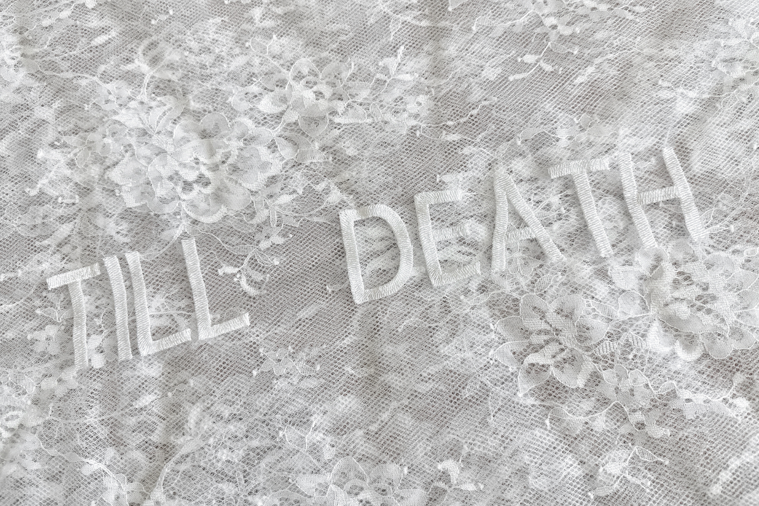 PERSONALIZED VEIL EMBROIDERY ADD-ON | TILL DEATH