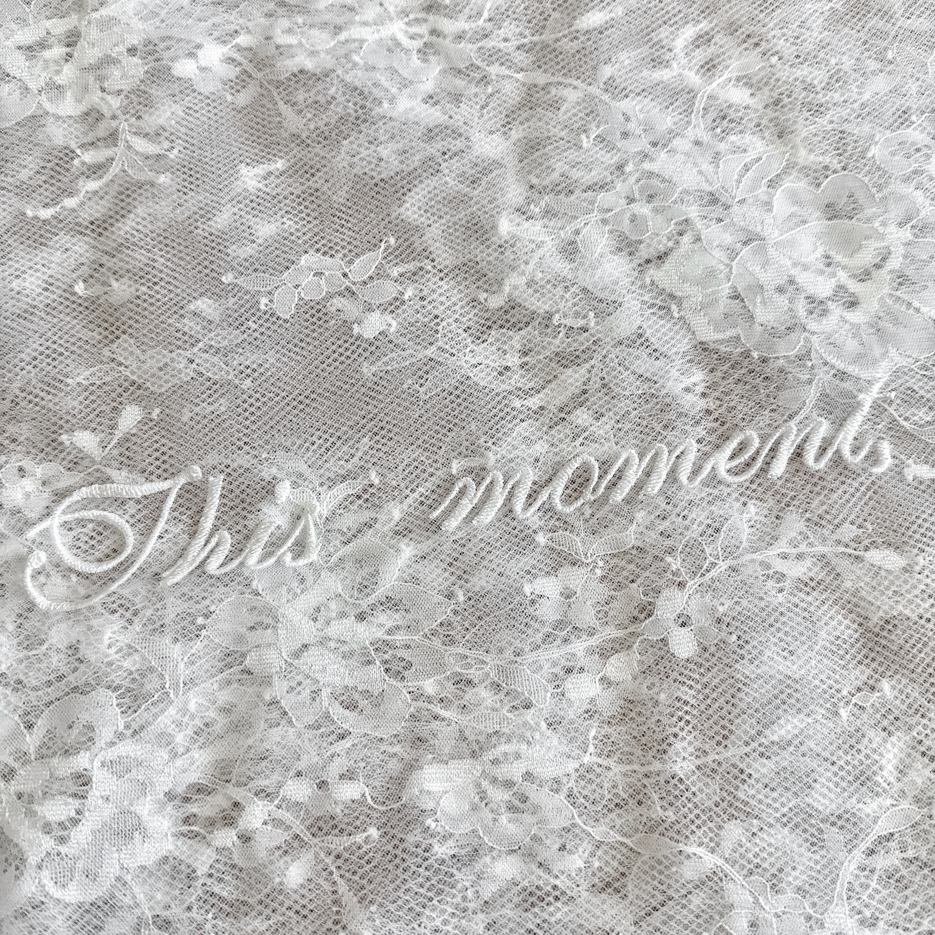 PERSONALIZED VEIL EMBROIDERY ADD-ON | This moment, this love, this promise