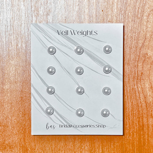 Magnetic Pearl Veil Weights, Set of 12 or 24