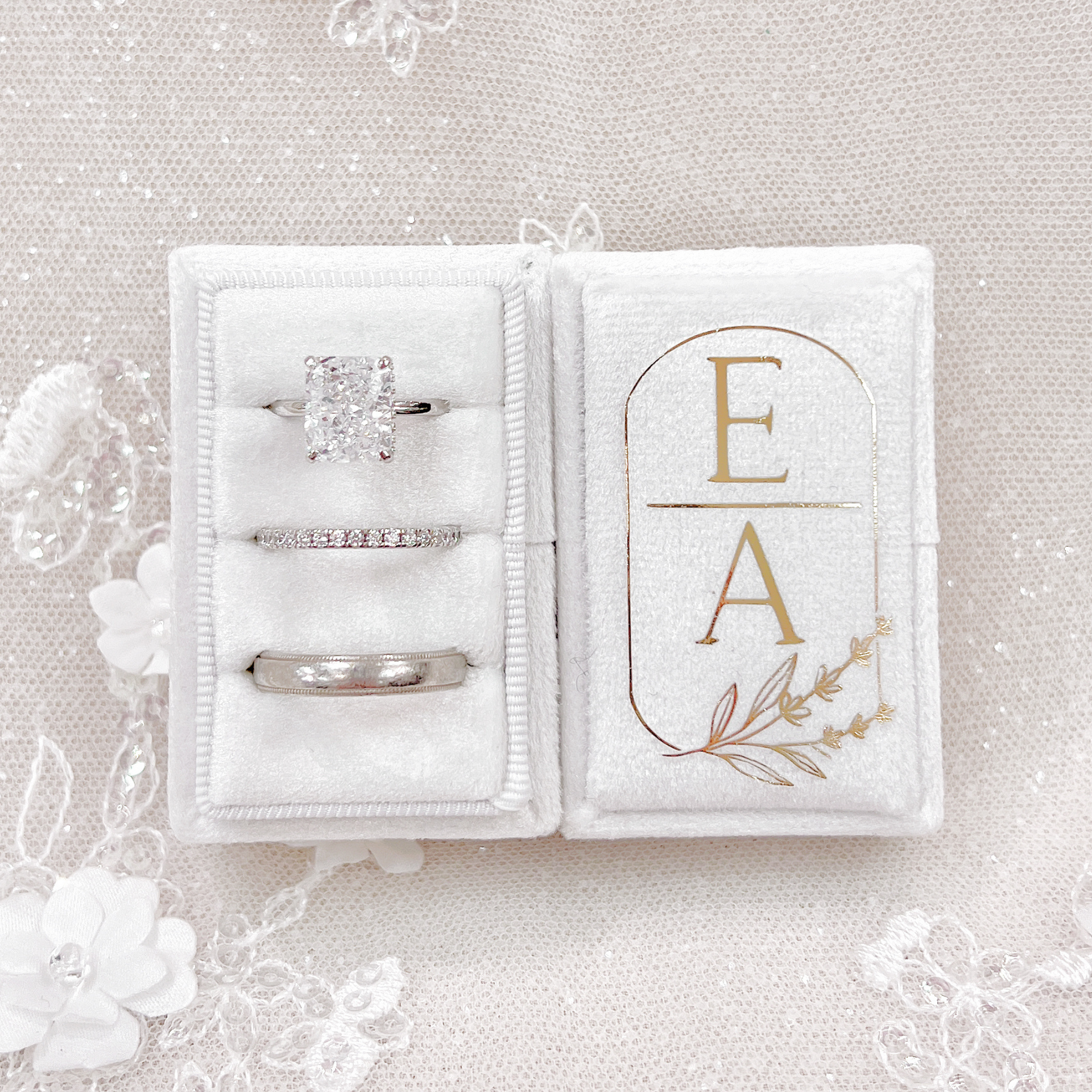 Personalized Initials Ring Box