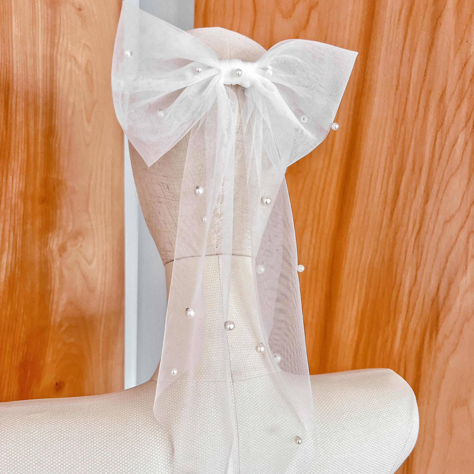 ROMY | Pearl Bow Veil