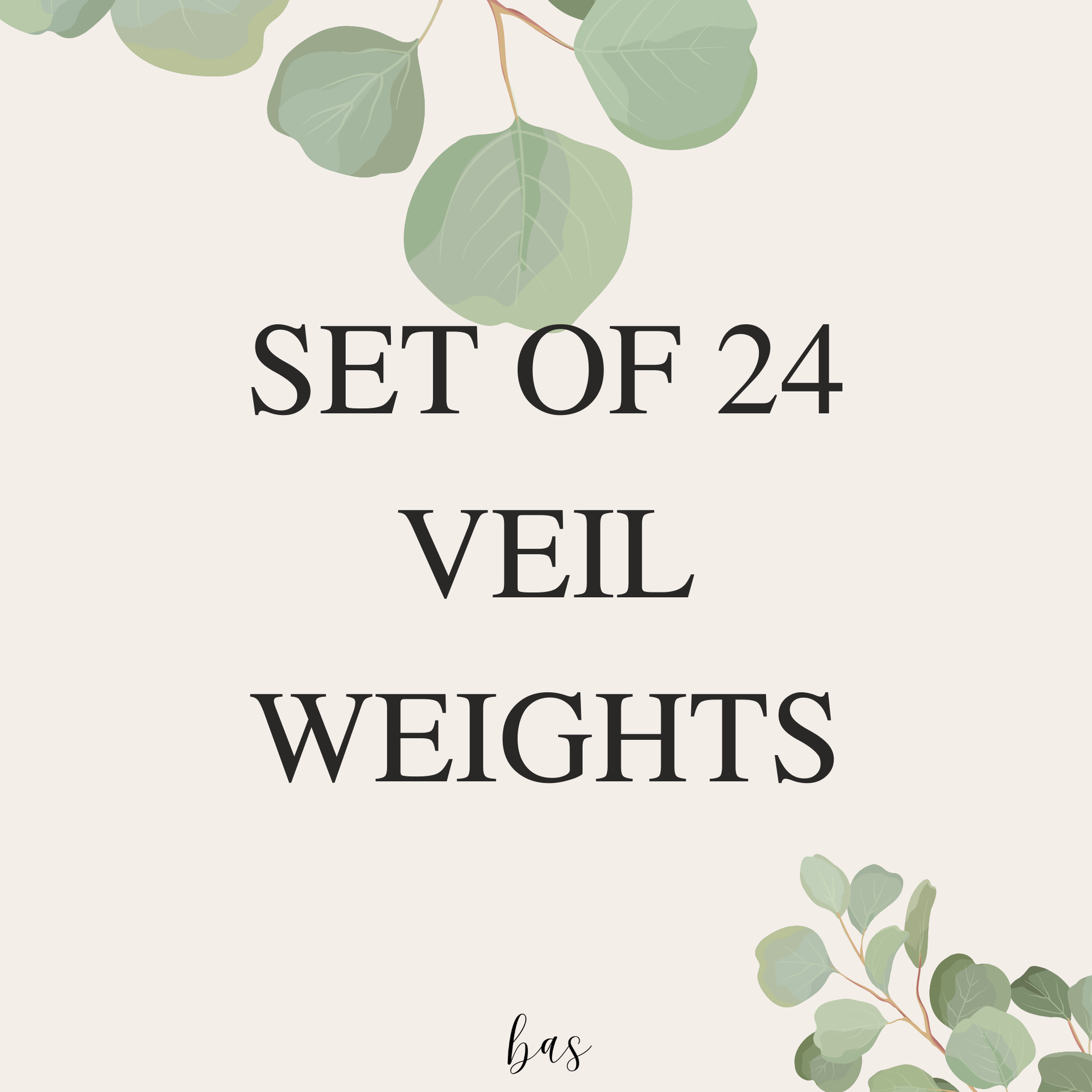 Set of 24 Veil Weights