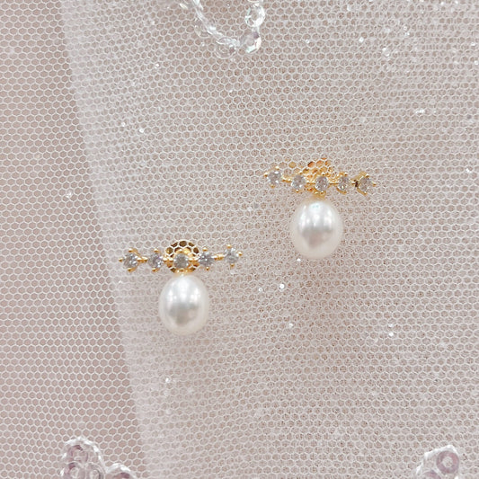 Pearl Stud Earrings