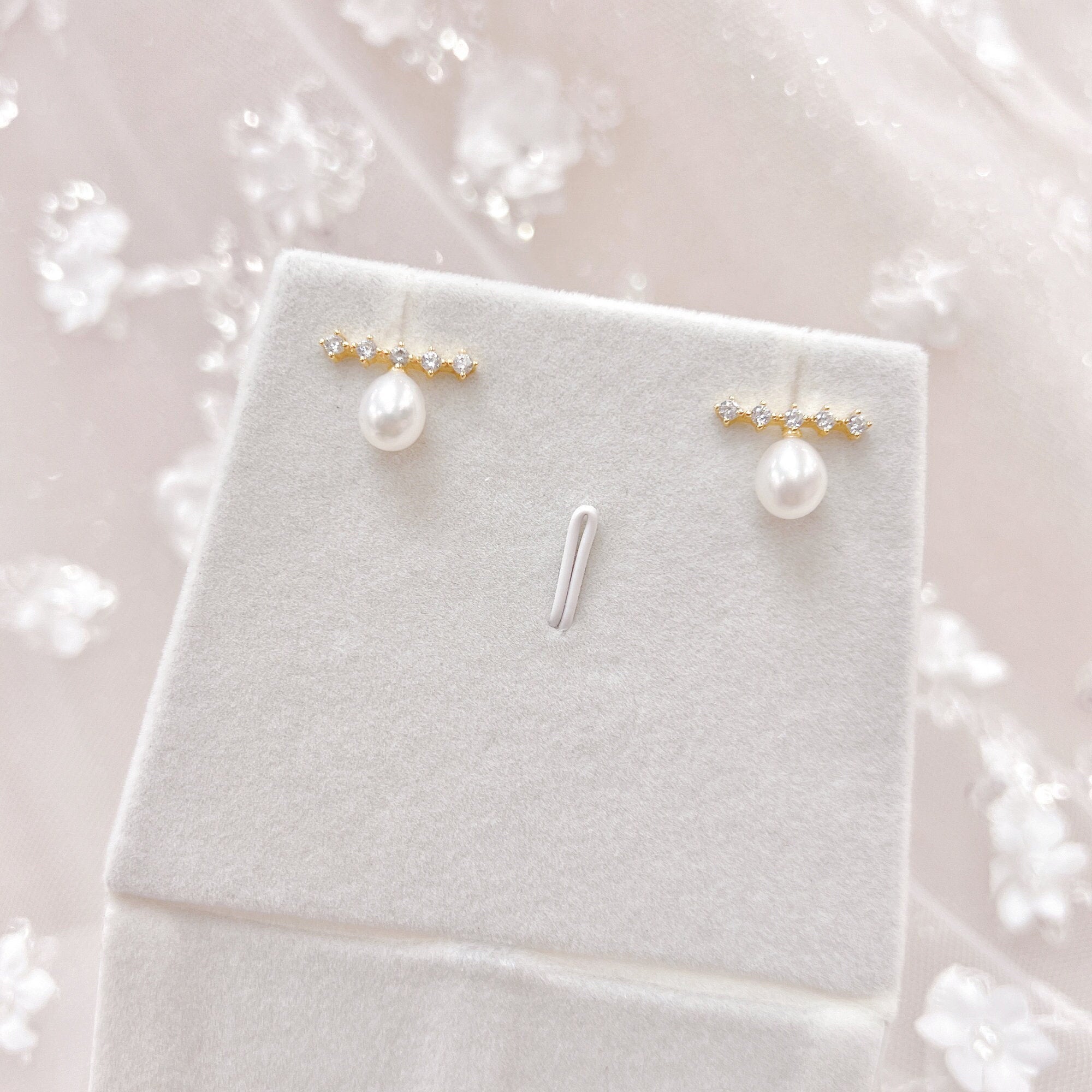 Pearl Stud Earrings