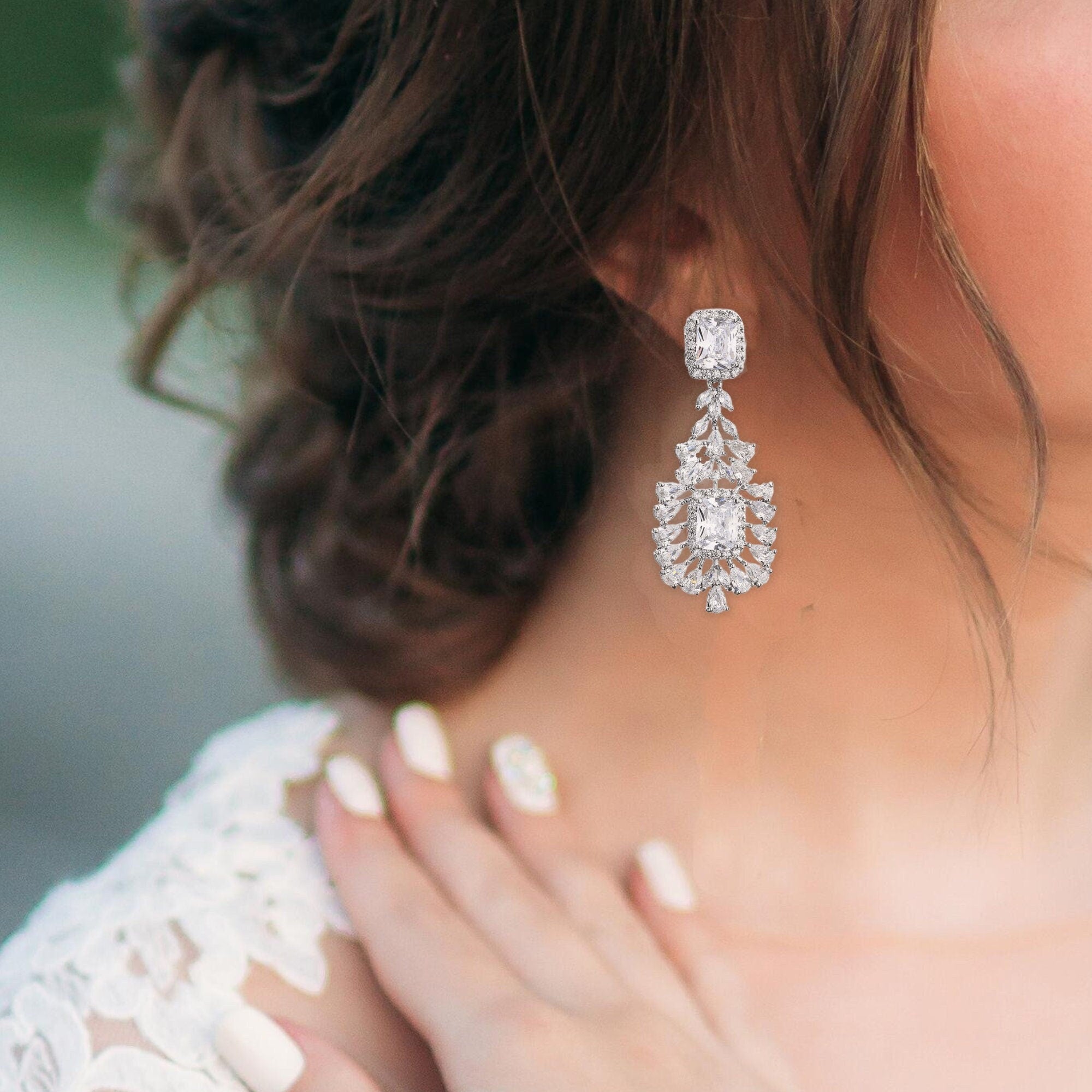 Big Wedding Earrings