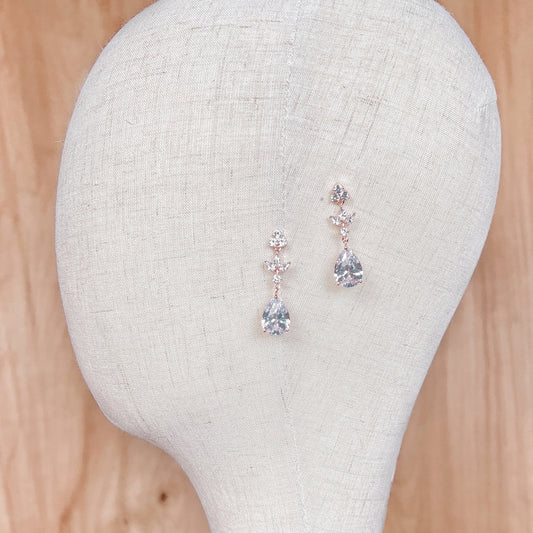 Teardrop Bridal Earrings