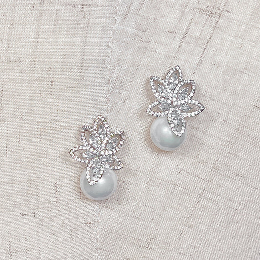 Large Pearl Drop Earrings