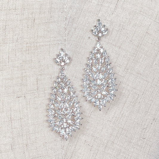 Art Deco CZ Earrings