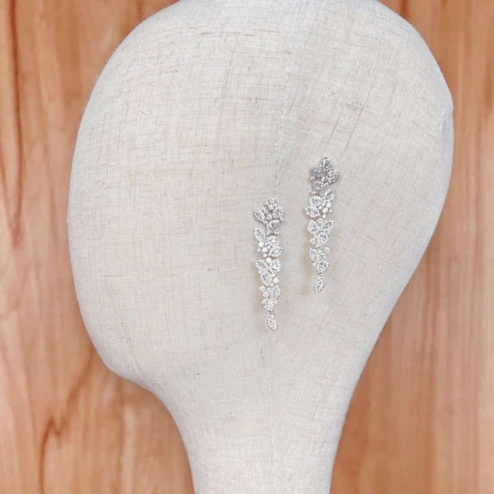 Long Dangle Bridal Earrings