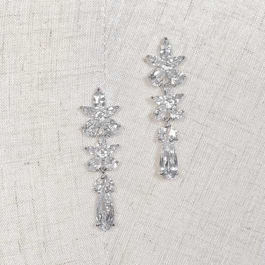 Dangle Wedding Earrings - CARRINGTON