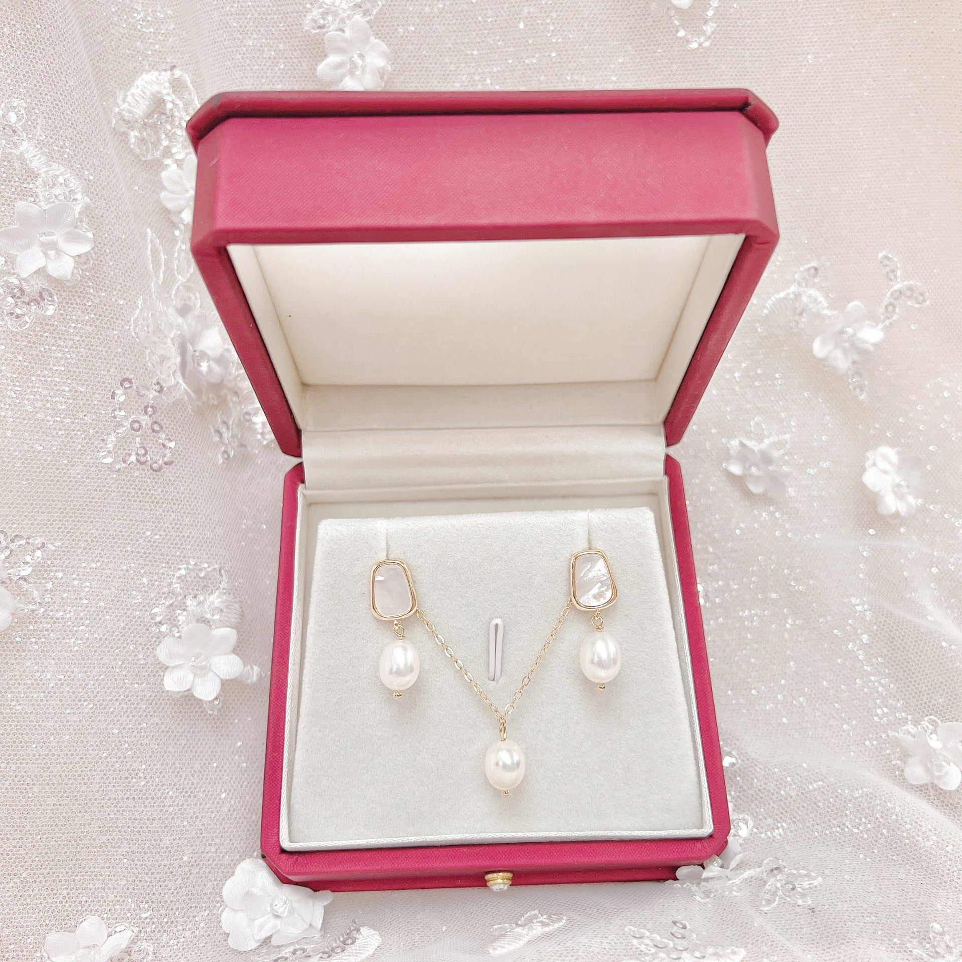 Real Pearl Jewelry Set