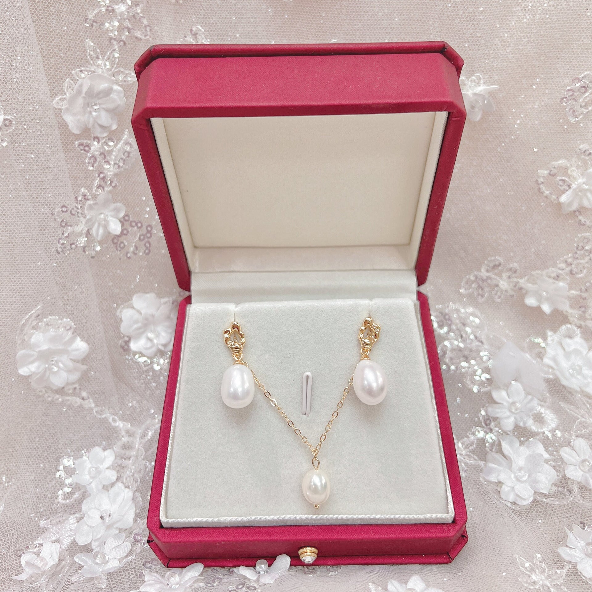 Real Pearl Drop Set