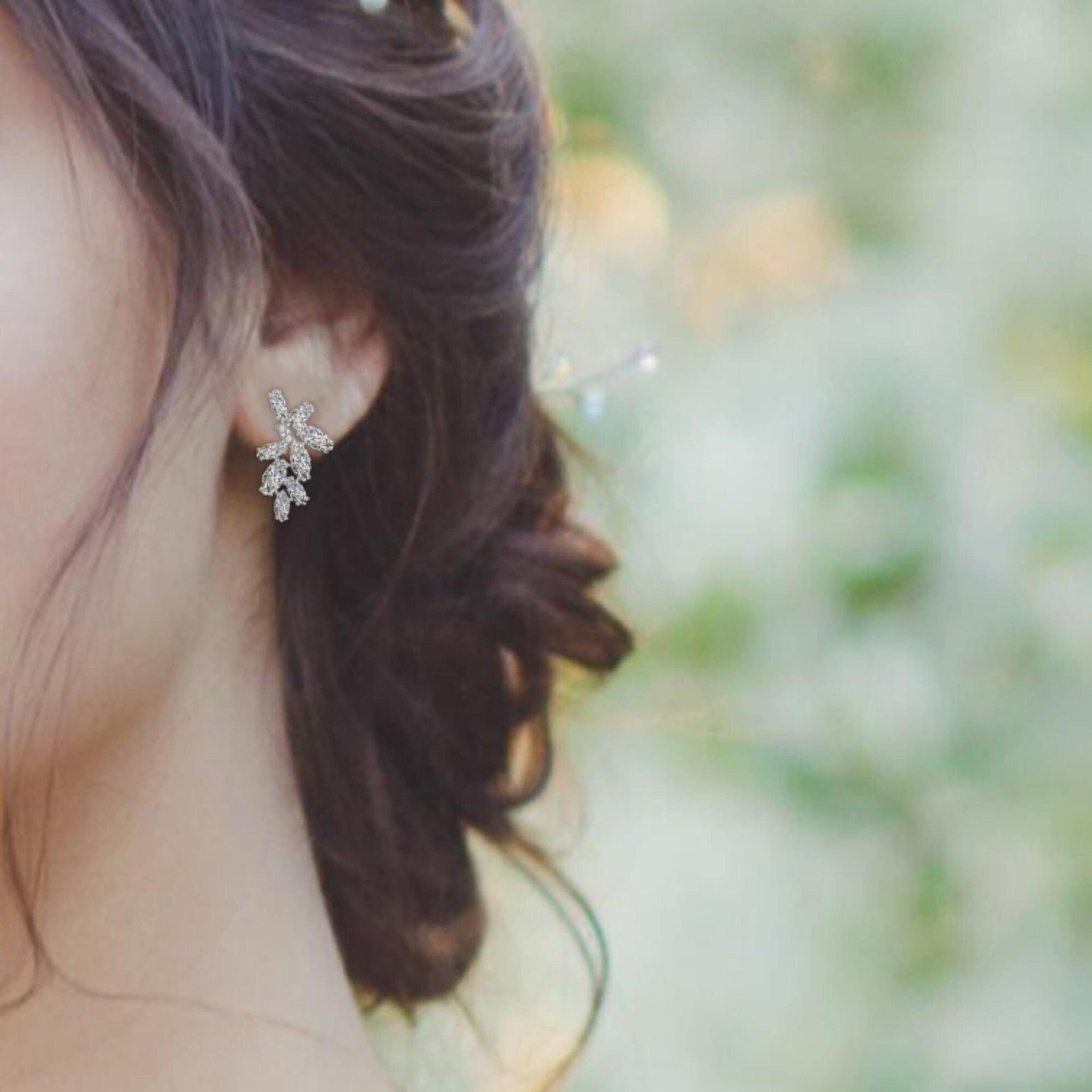 Minimalist Boho Bridal Earrings