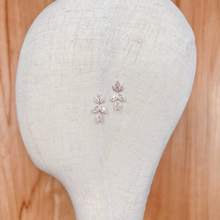 Delicate Rose Gold Drop Earrings