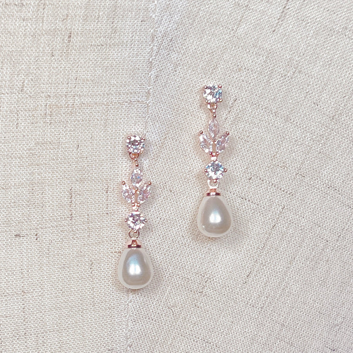 Simple Pearl Drop Earrings