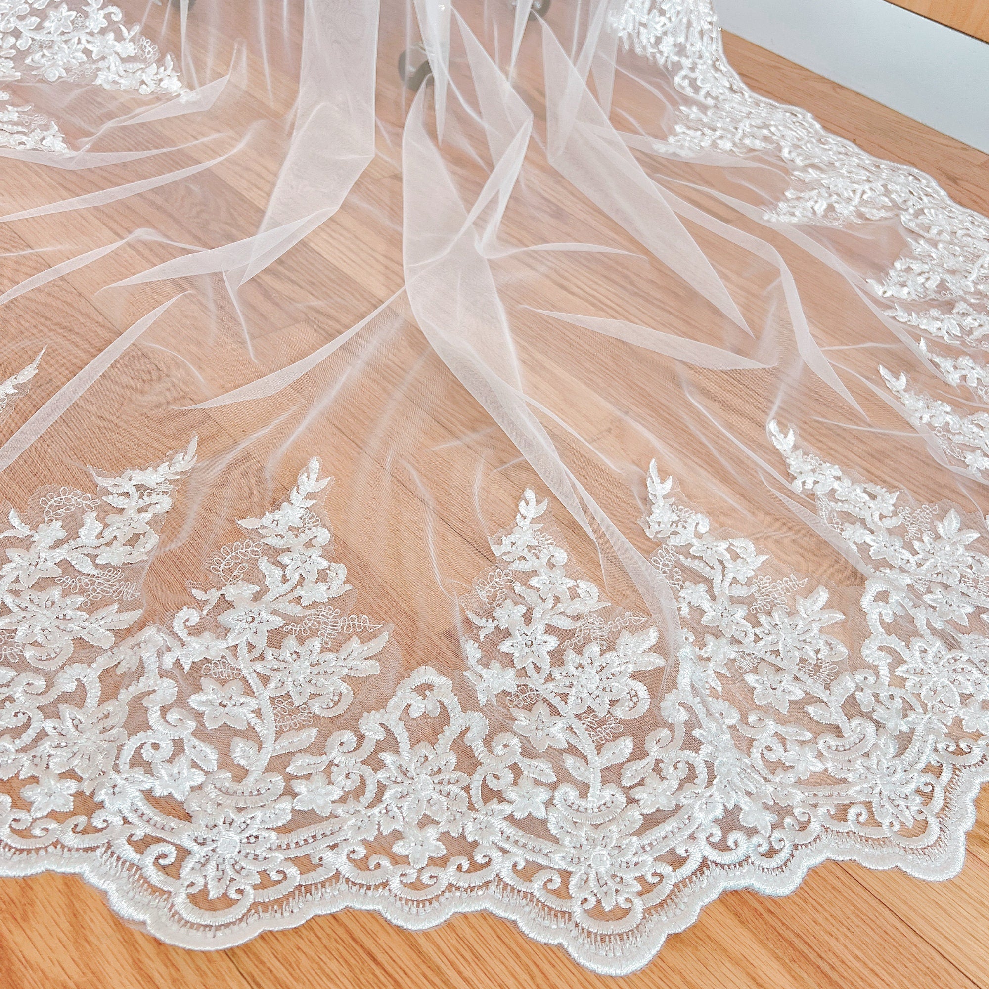 Chapel Veil with Lace