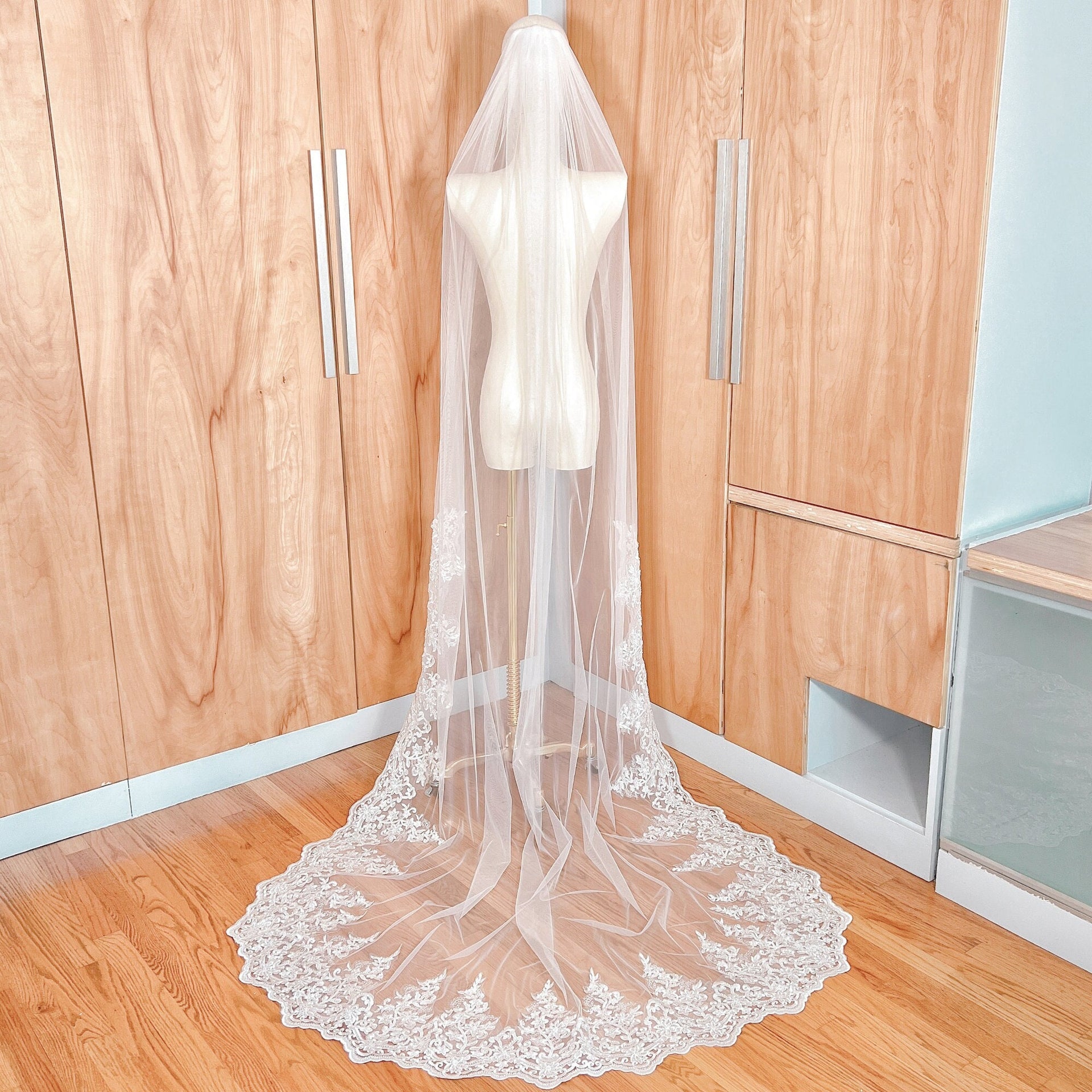 Chapel Veil with Lace